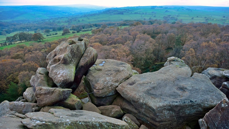 An autumn day at Brimham Rocks in North Yorkshire